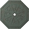 Ekena Millwork Spring Octagonal Medallion (Canopies up to 3"), 29 1/8"OD x 2 1/4"ID x 1 1/8"P, Cloud Burst Crackle CM30SPCBC - alternate 1